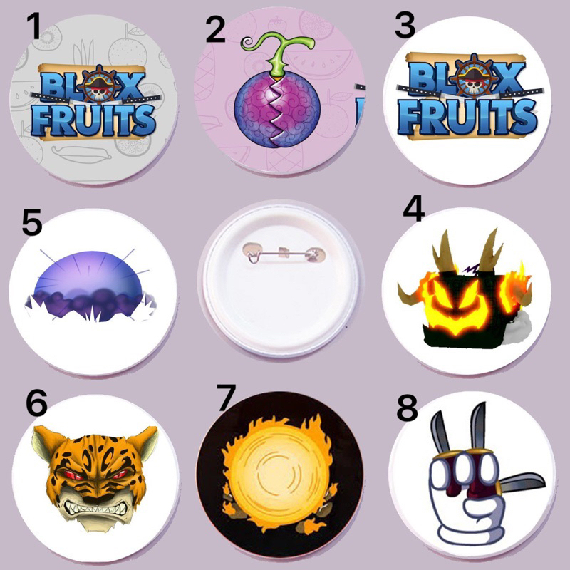 Blox Fruit Badge 3 Different Pieces Game Badge Blox Fruit Shopee Malaysia 7413