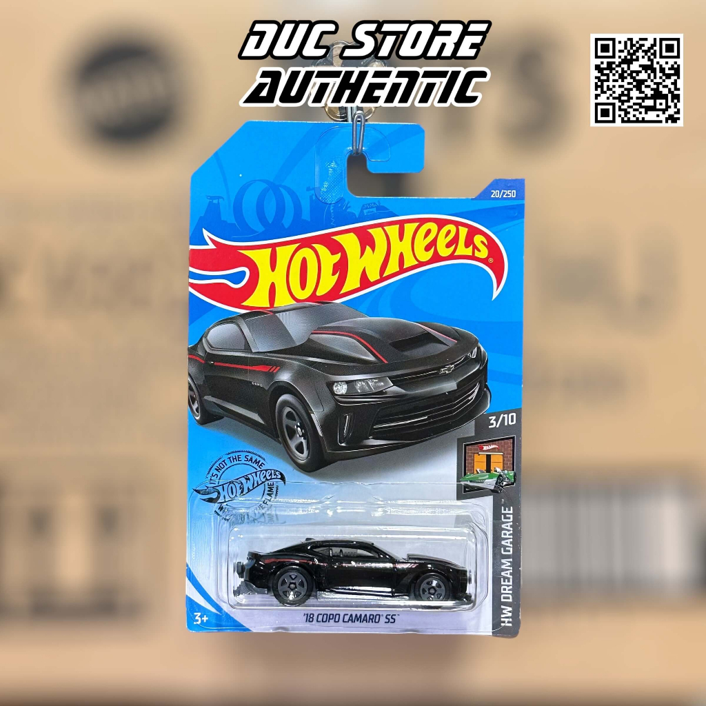 Hot Wheels 18 Model Car Copo Camaro Ss Black Wheels Shopee Malaysia 8285