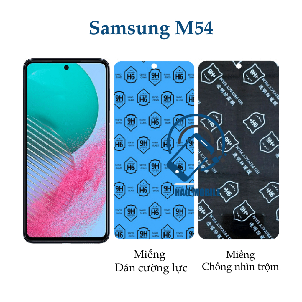Samsung M54 nano flexible sturdy stickers (transparent and antitheft