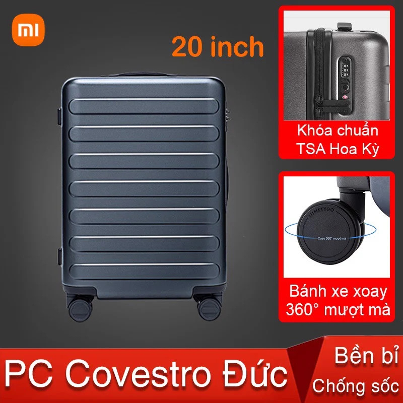 Xiaomi 90 Point Luggage 20 Travel Suitcase With Digital Lock Shopee
