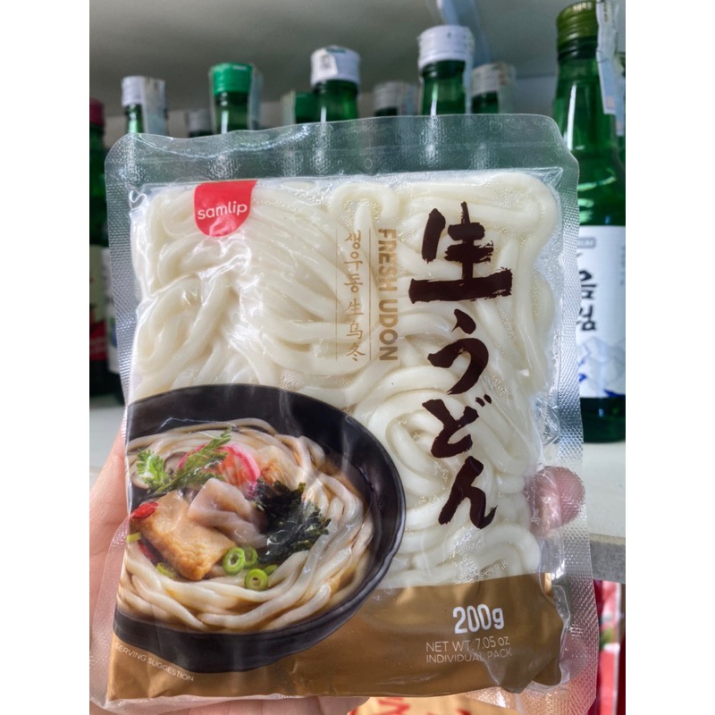 Korean Udon Fresh Noodles, Fresh Samlip Noodles Make Black Soy Sauce