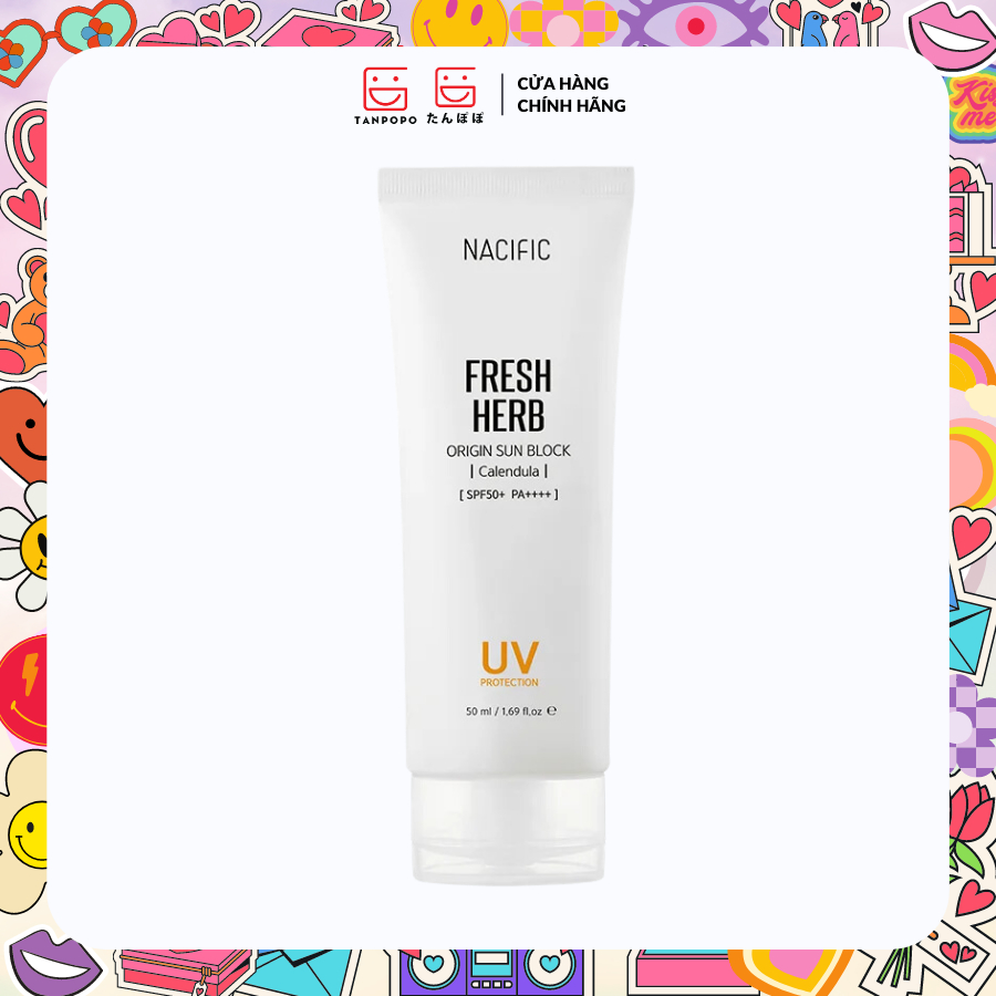 Nacific Fresh Herb Origin Sun Block SPF50 Sunscreen 50ml | Shopee Malaysia