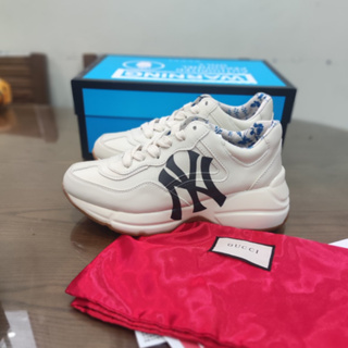 Gucci x MLB Limited Edition Rhyton New York Yankees Blue Sneakers