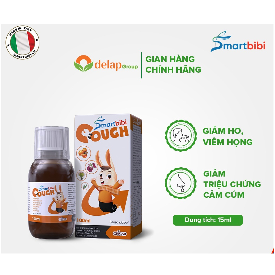 Smartbibi Cough Cough syrup for babies helps reduce symptoms of Cough