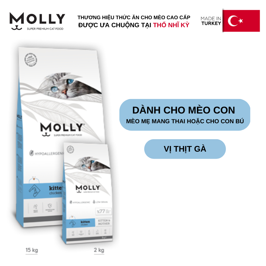 Molly Cat Nut Food For Kittens And Chicken Flavored Cats From Turkey