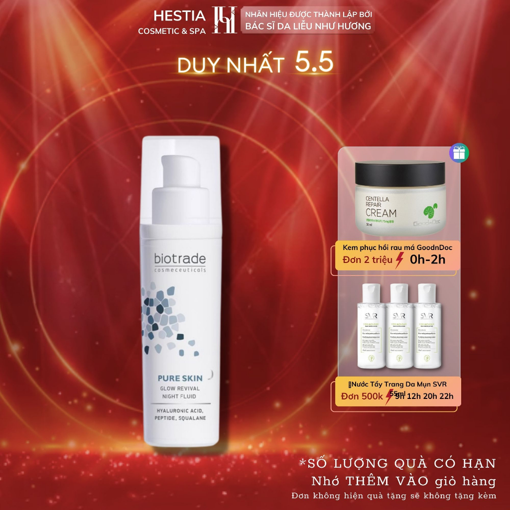 Biotrade Pure Skin Glow Revival Night Fluid Night Regenerating Night ...