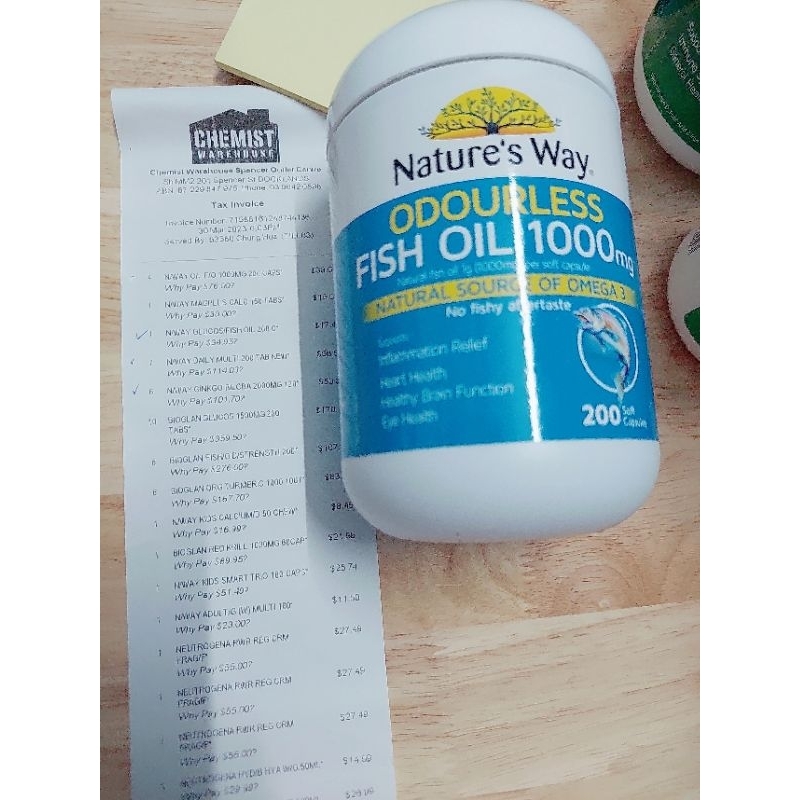 Nature's way Fish Oil 1000mg Content Shopee Malaysia