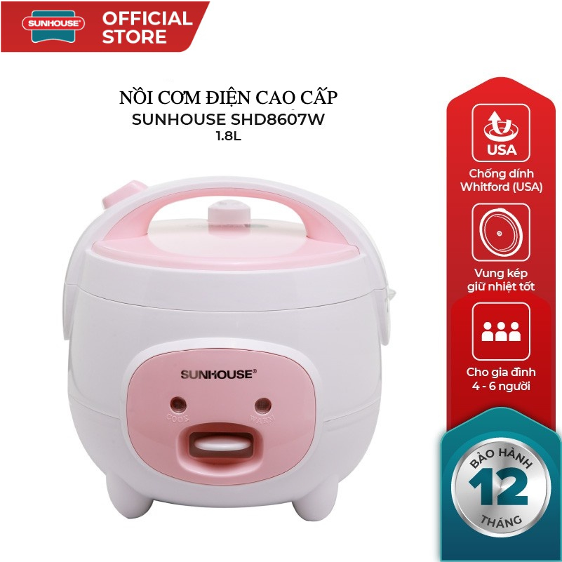 Sunhouse 1.8L RICE COOKER SHD8607W / 1.2L SHD8217 | Shopee Malaysia