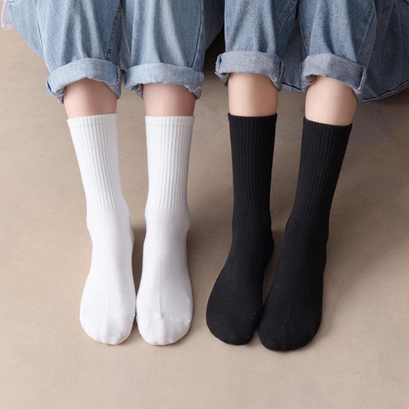 Plain White Socks For Men And Women With Four-Way Stretchy VNXK Surplus ...