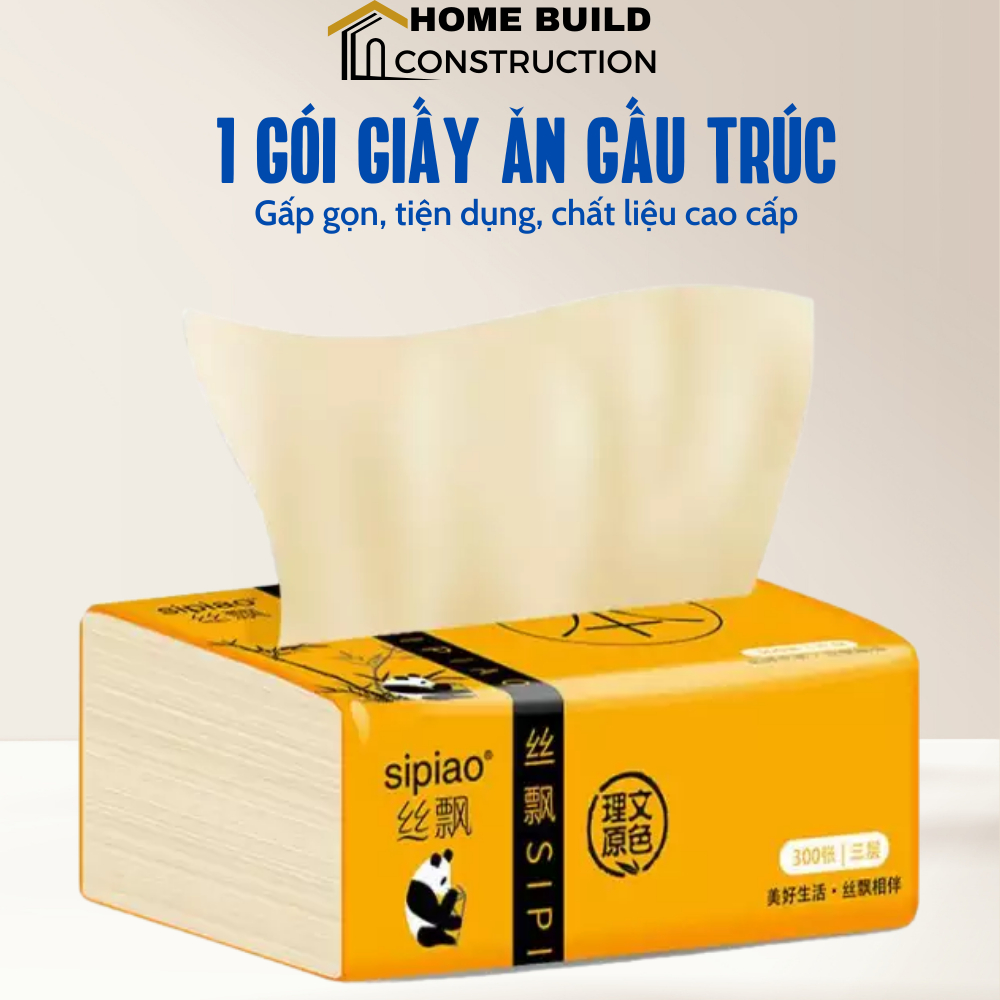 1 Pack Of Sipao Panda Tissue Paper, Ycool Tissue, No Detergent, 300