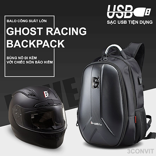 Carbon Biker Ghost Racing Backpack | Shopee Malaysia