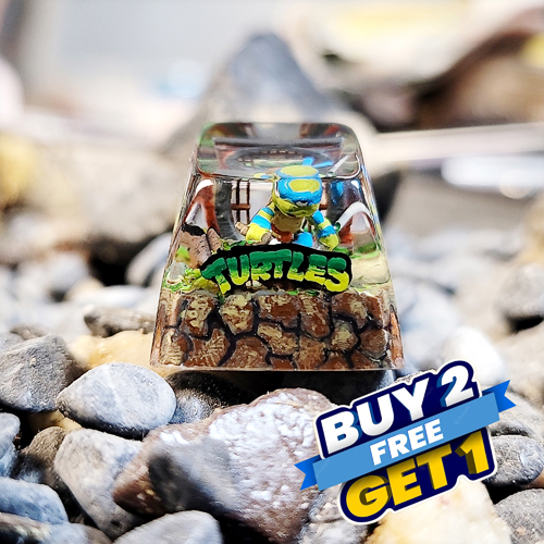 Keycap - ninja turtle mechanical keyboard button, artisan keycap ...