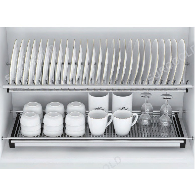 2-storey V-Shaped Dish Shelf inox 304 EUROGOLD, Genuine Kitchen Cabinet ...