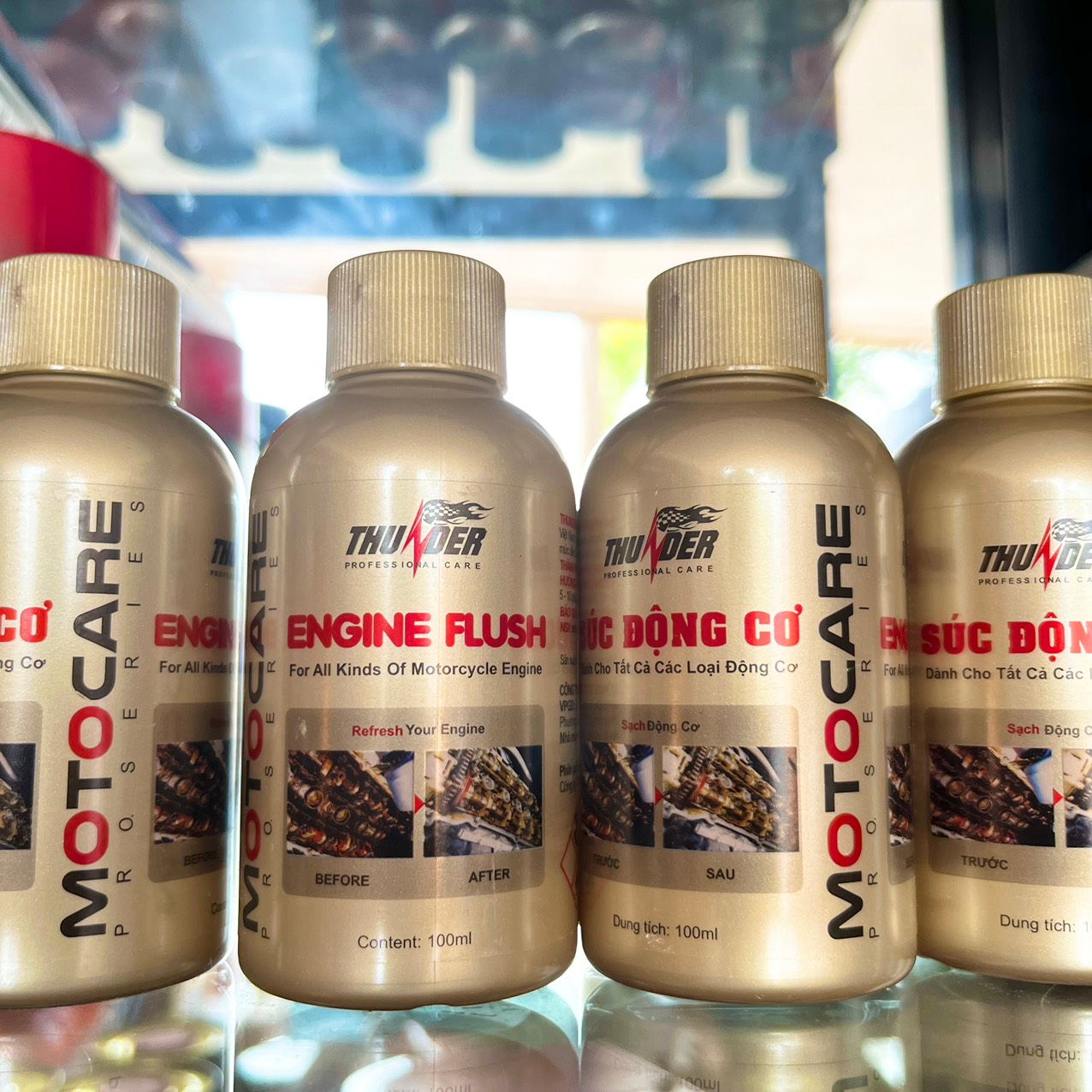 Thunder Engine Flush Motorcycle Engine Rinsing Solution 100 ml New