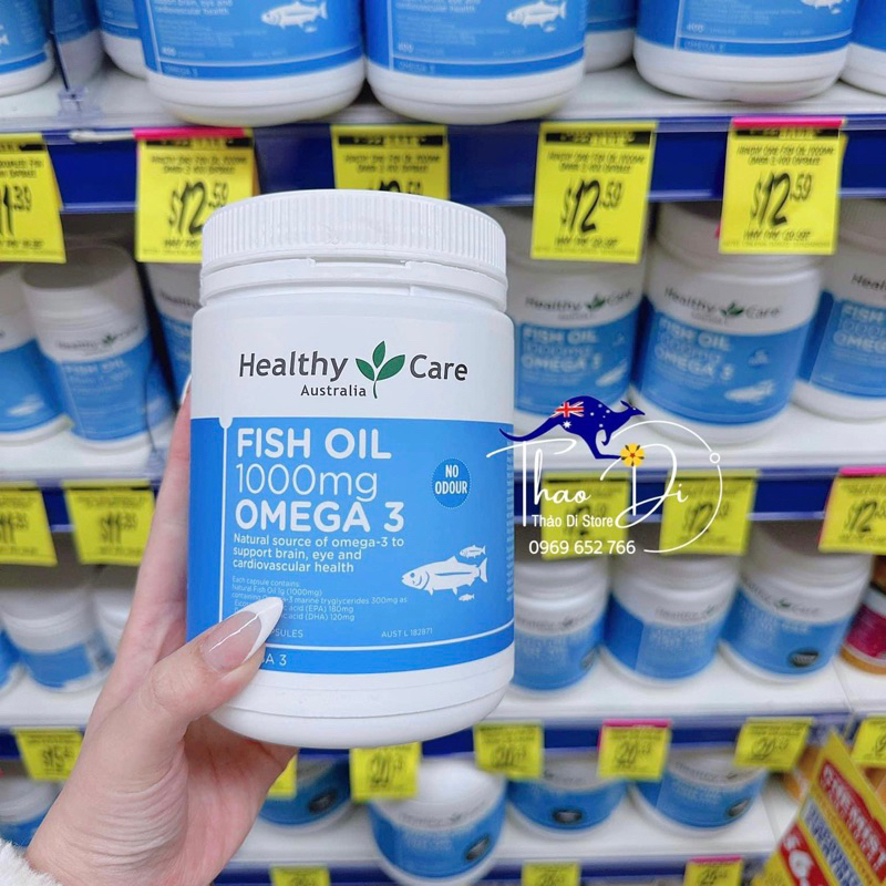 Omega 3 Healthy Care Fish Oil 1000mg Australia 400 tablets Shopee