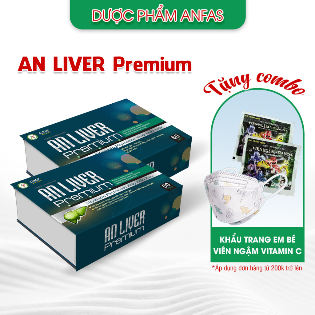 Liver Premium ANFAS Supplement, Heat, Cool Liver, Detoxification (60v