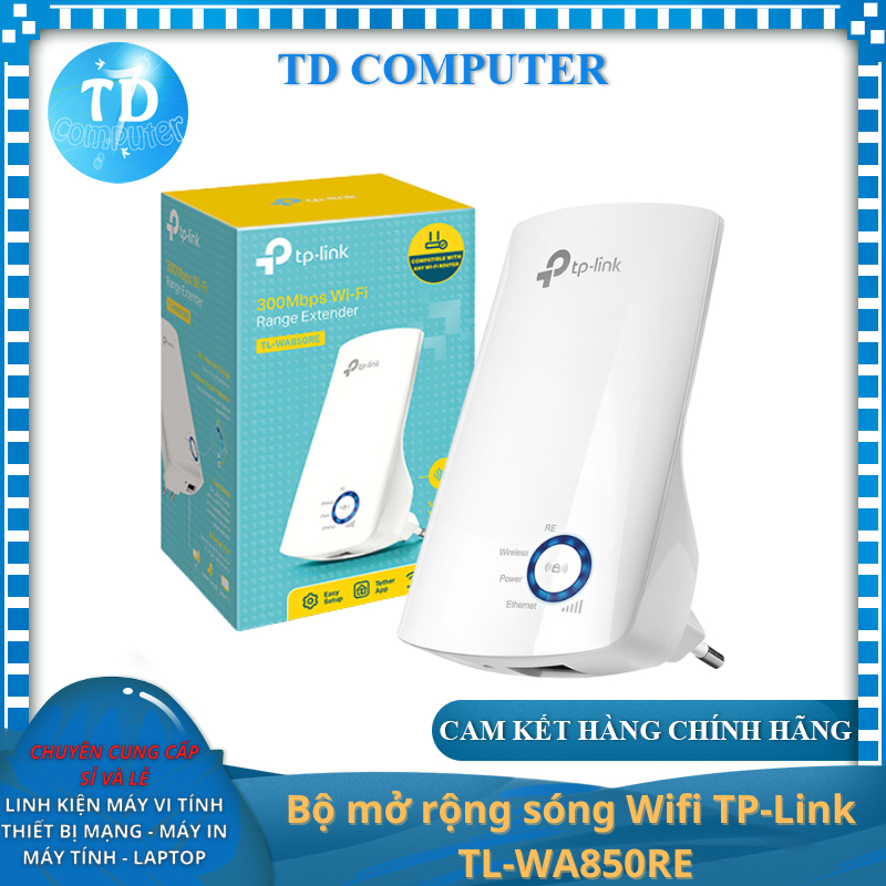 Tplink TLWA 850RE Wifi Range Extender N Speed 300Mbps Genuine FPT