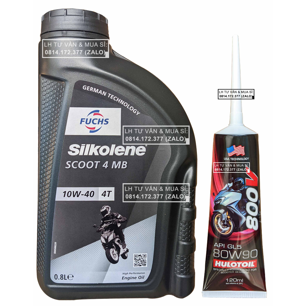 Km) Fuchs Silkolene Scoot Scooter Lubricant 10w40 800ml (0.8L