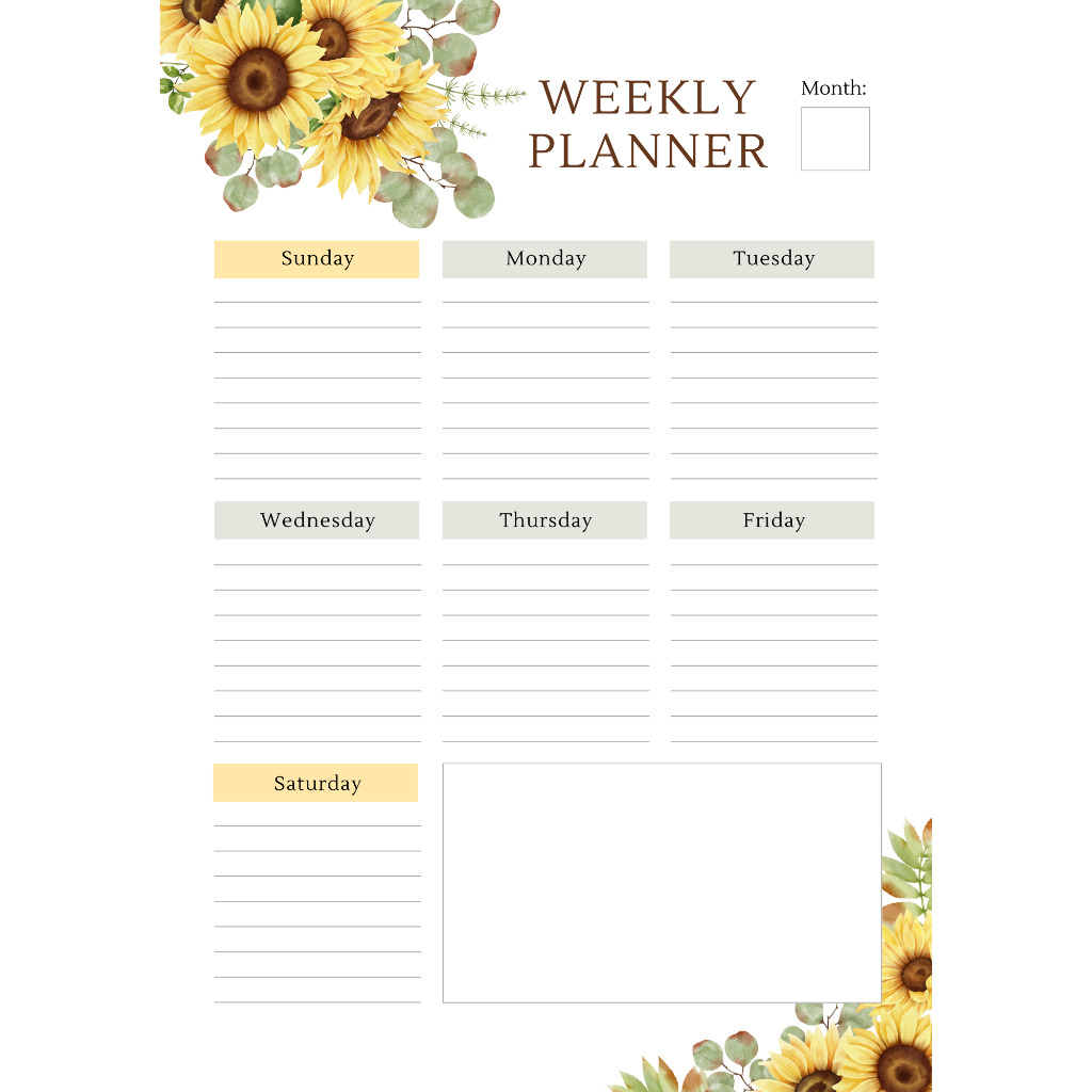 Same week plan.Weekly planner can be pasted.Sticky) | Shopee Malaysia