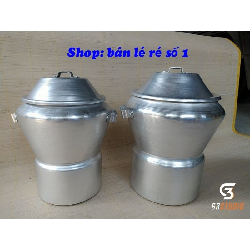 Steamed rice cooker, steamer, 1kg aluminum body, 2kg rice | Shopee Malaysia