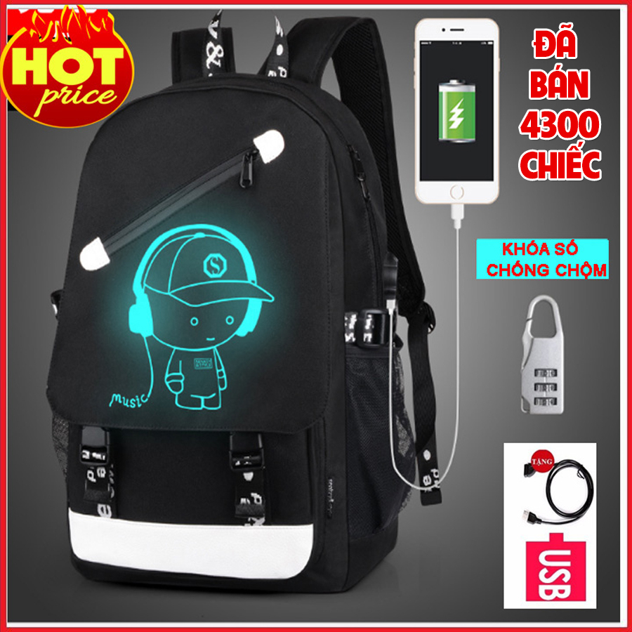 Luminous backpacks for men and women that glow in the night, the ...