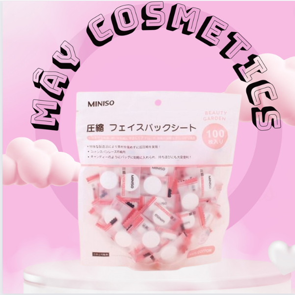 Miniso Compressed Paper Mask 100 tablets | Shopee Malaysia