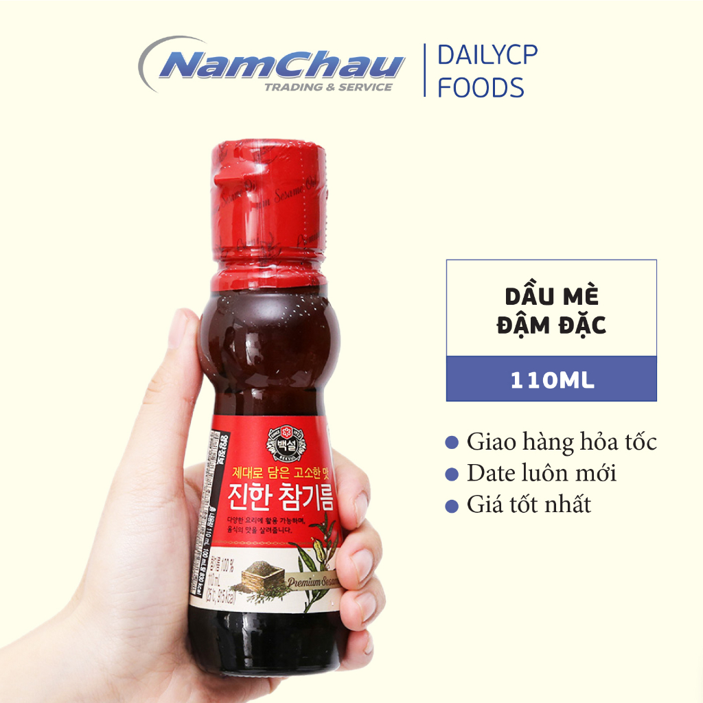 Concentrated Korean Sesame oil CJ Beksul 110ml Imported From Korea