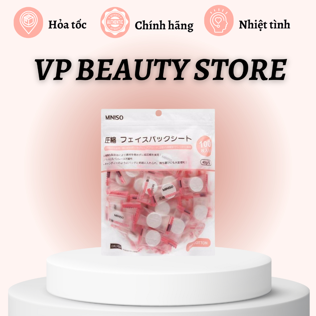 Japanese Miniso Compressed Mask - Bag of 100 tablets | Shopee Malaysia