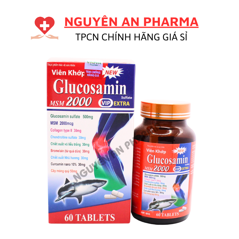 Glucosamin MSM 2000 Joint Tablets Relieve Osteoarthritis Pain, Spine