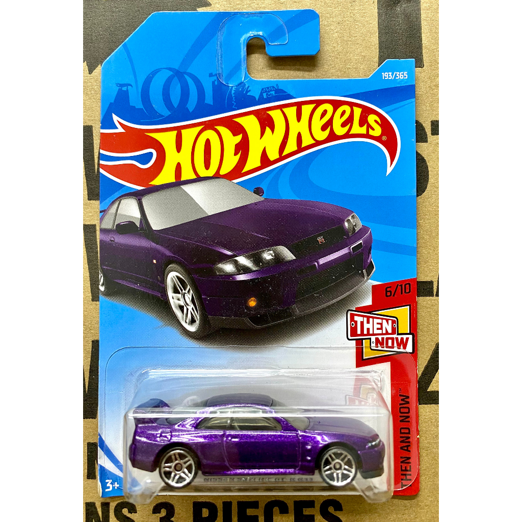 Hot wheels Genuine Nissan Skyline GT-R R33 Special Car Model (Purple ...