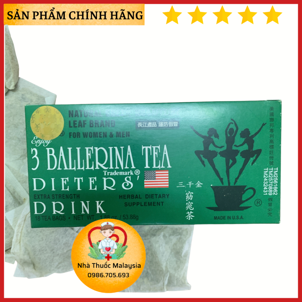 Ba Vu Women Tea 3 Ballerina Herbal Tea 18 Packs Shopee Malaysia