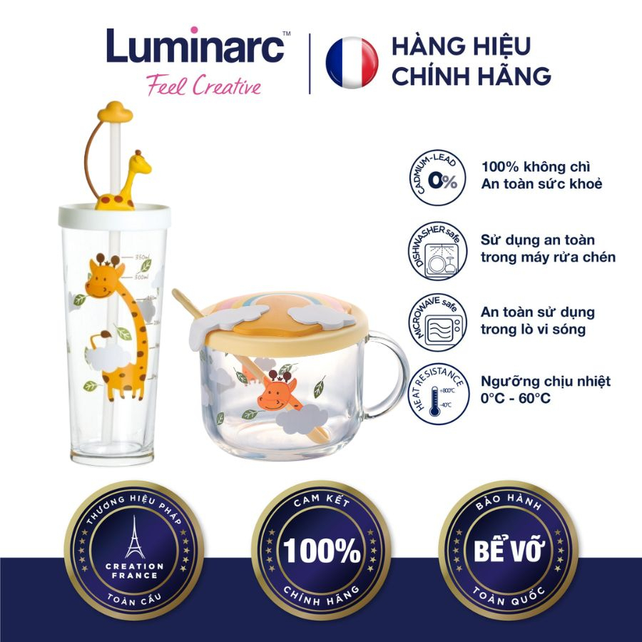 Luminarc Color Changing Glass Cup Combo Giraffe (LULYQ9485