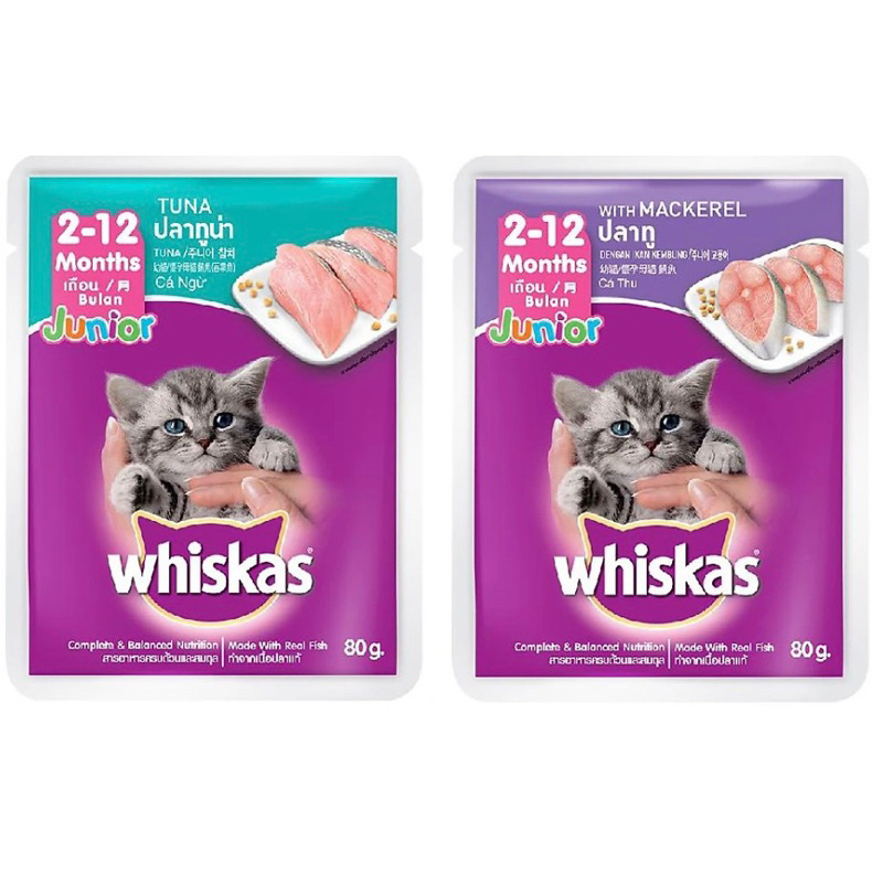Whiskas Kitten Pate 80g Pack Shopee Malaysia