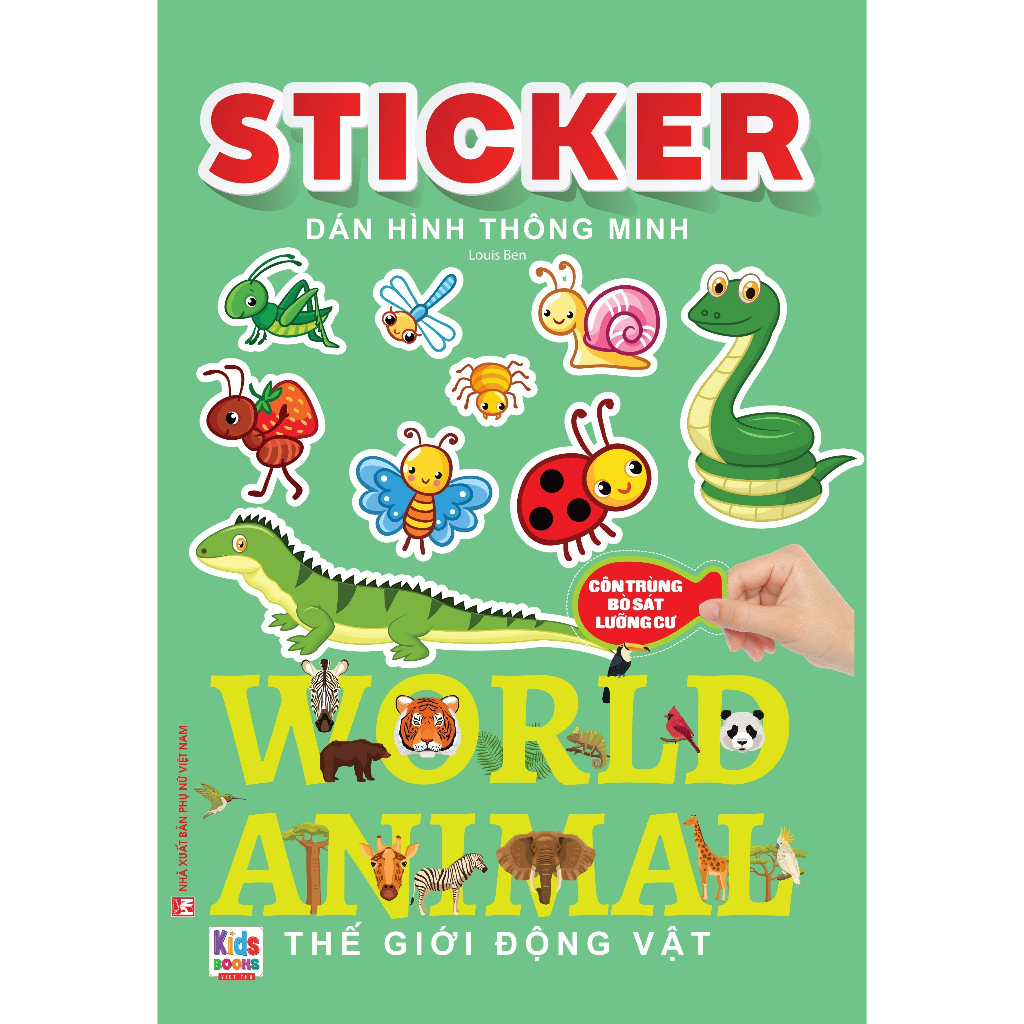 Book - Smart stickers - Insects, Reptiles, Amphibians (VT) | Shopee ...