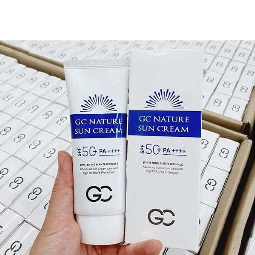 Gc Nature Sun Cream SPF 50 + PA + + + + 60ml. Korean Whitening Tone