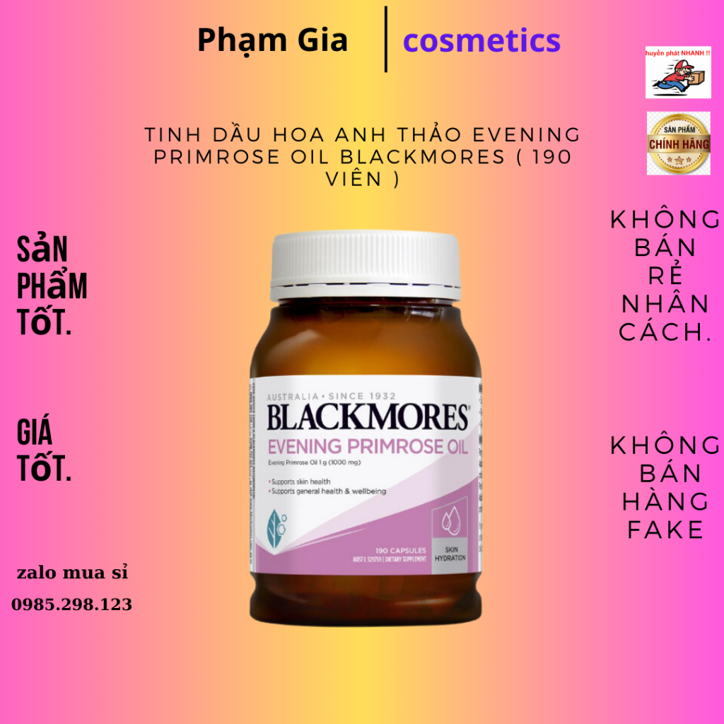 Evening Primrose Oil Blackmores (190 Tablets) Shopee Malaysia