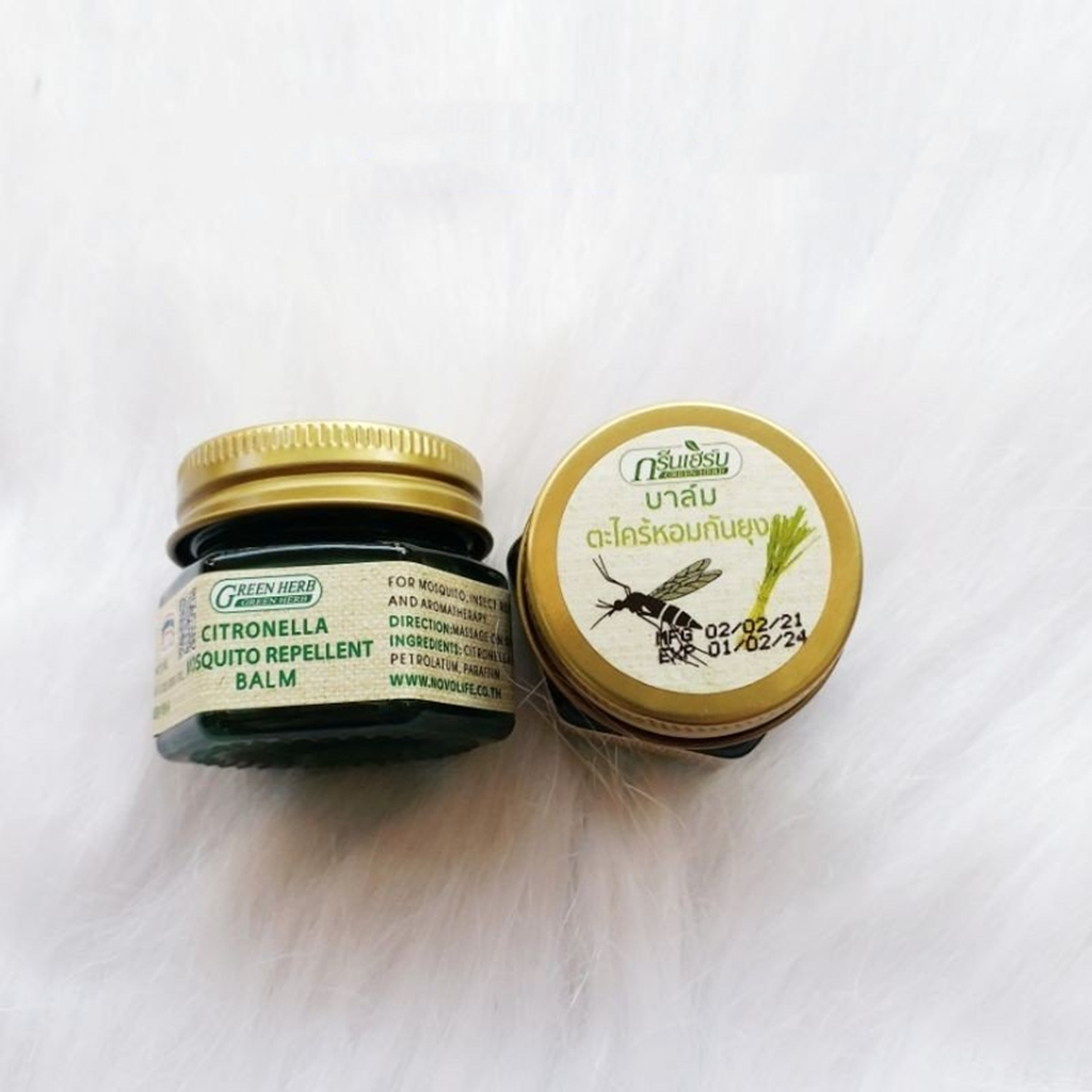 Green Herb Thailand Insect Bites Mosquito Bite 20g Safe And Benign Lemongrass Flavor Mosquito