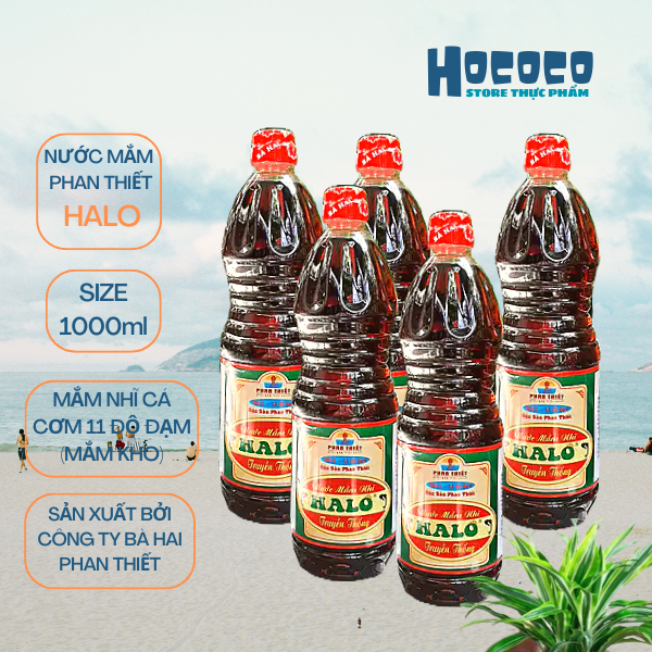 Fish Sauce 11 Degrees Anchovy Protein HALO 1 Liter Natural Flavor