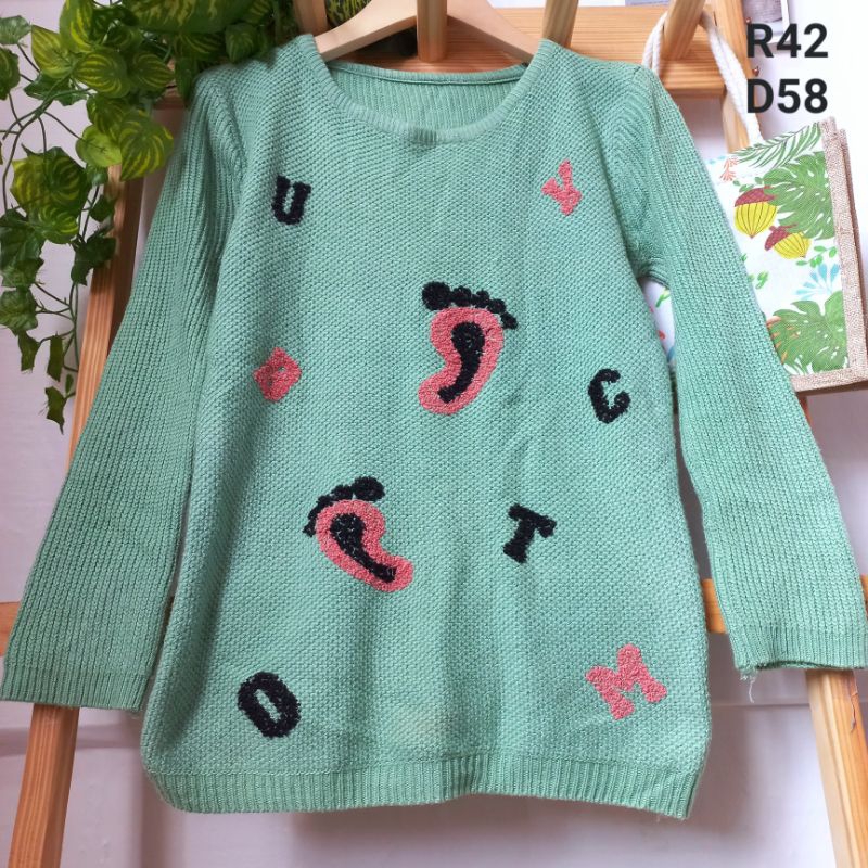 Sparkly Sweater in Moss Green main image 1