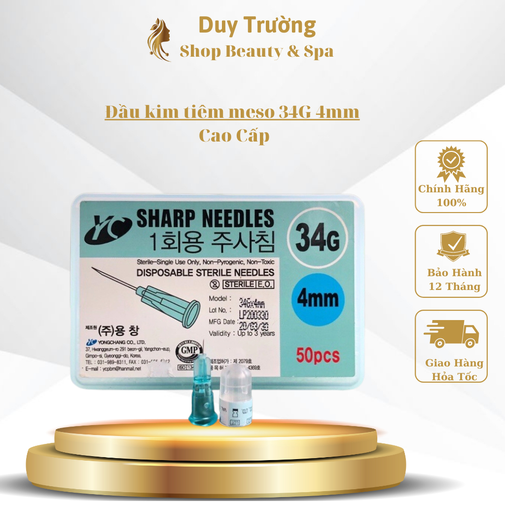 Meso 34G 4mm Korean Injection Prp Injection Prp Stretching Essence ...