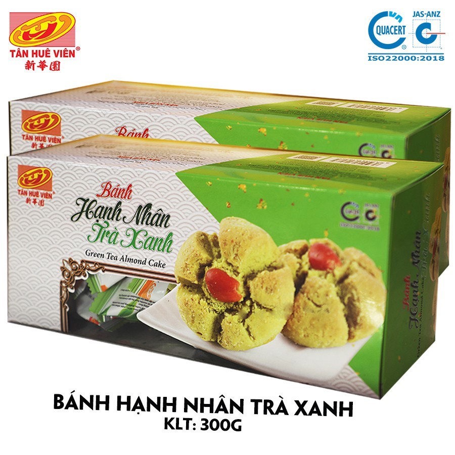 Tan Hue Vien Green Tea Almond Cake 300gr Shopee Malaysia