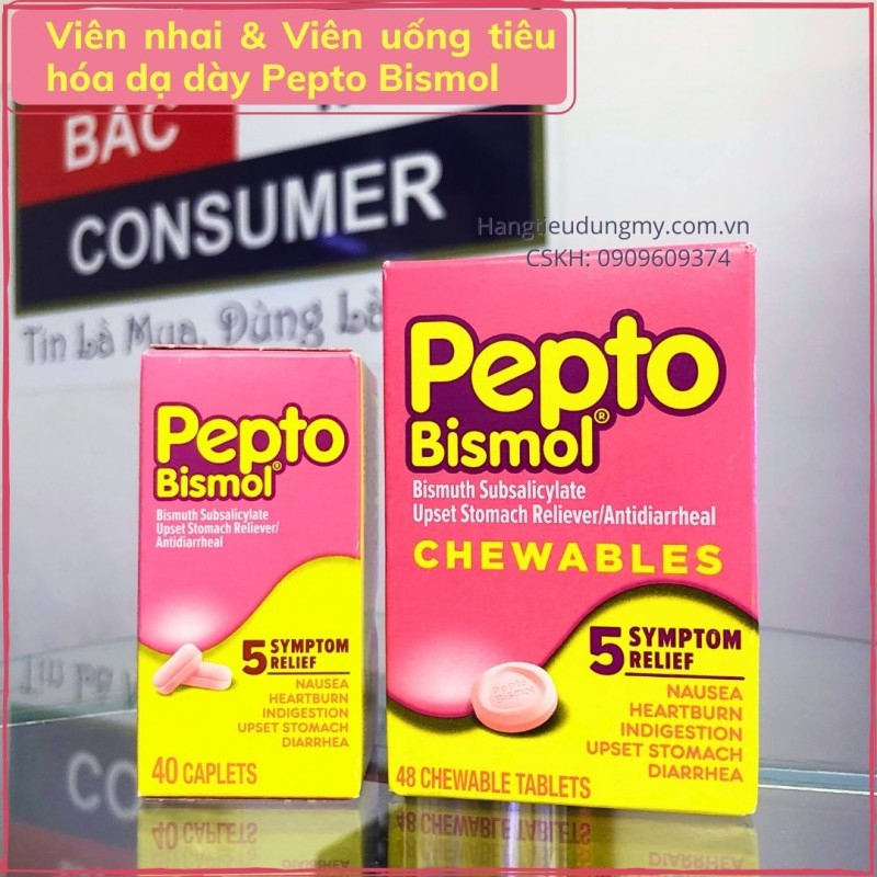 Pepto Bismol Chewable Tablets Aid In Digestion Shopee Malaysia