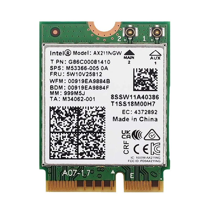 Bewinner Scheda Wireless WiFi 6E 5374Mbps – Tripla Banda 2.4/5/6 GHz, MU-MIMO E BT 5.3 Per Laptop