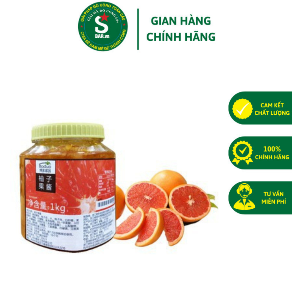 Boduo Fruit Jam Box Of 1300gr Used To Make Fruit Tea, Milk Tea, Used As