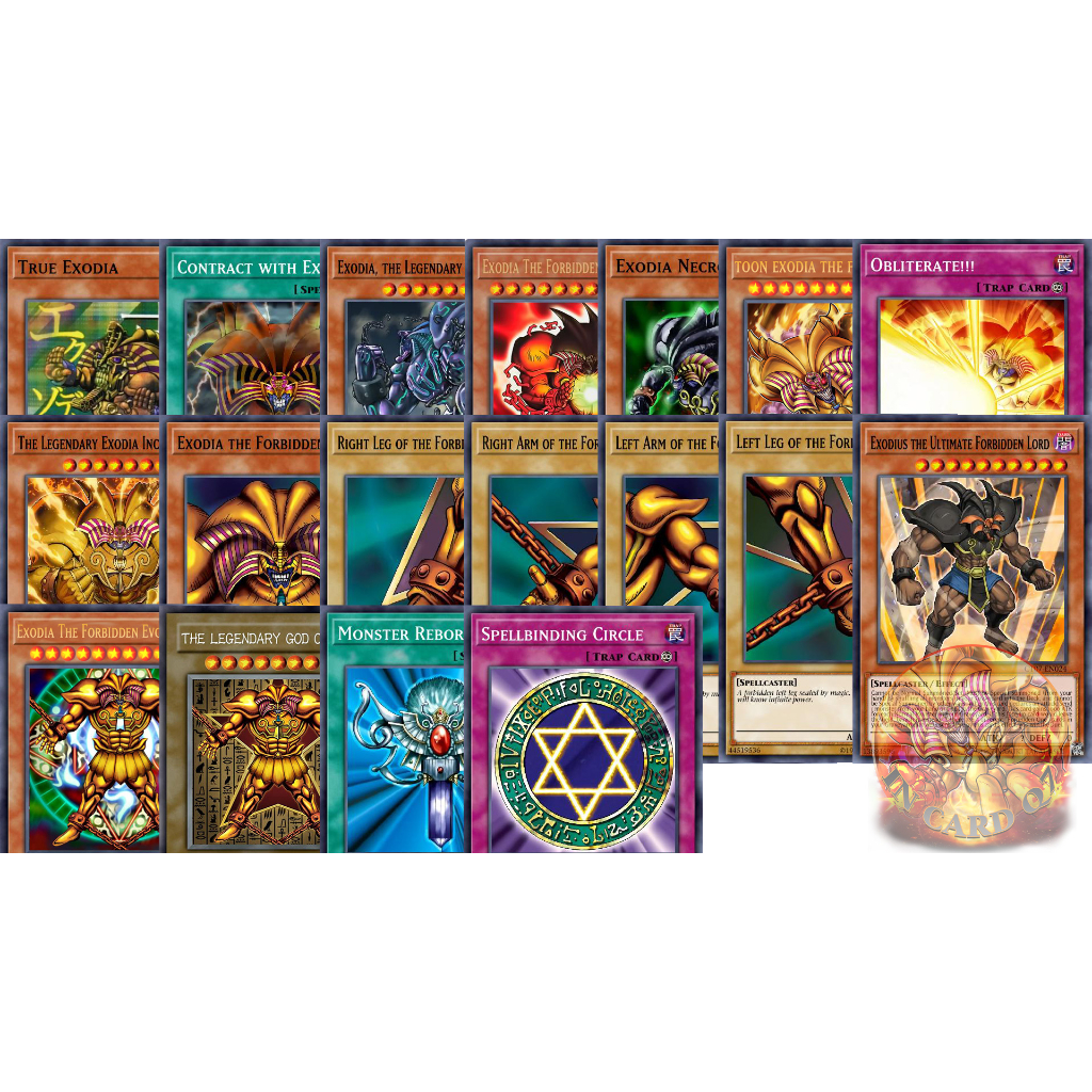 Pack 18 Yugioh Exodia Cards (High Quality Glossy Paper Prints) Shopee Malaysia