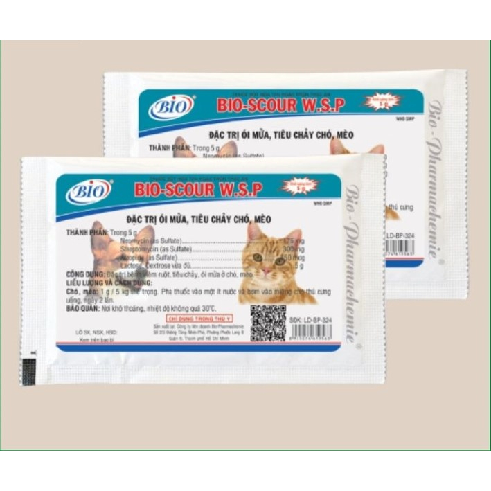 Bio Scour Wsp Powder Treatment Vomiting, Diarrhea For Dogs And Cats 5g