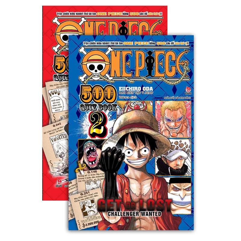 Comic Combo ONE PIECE 500 Quiz Book (Full set of 2 volumes) Shopee