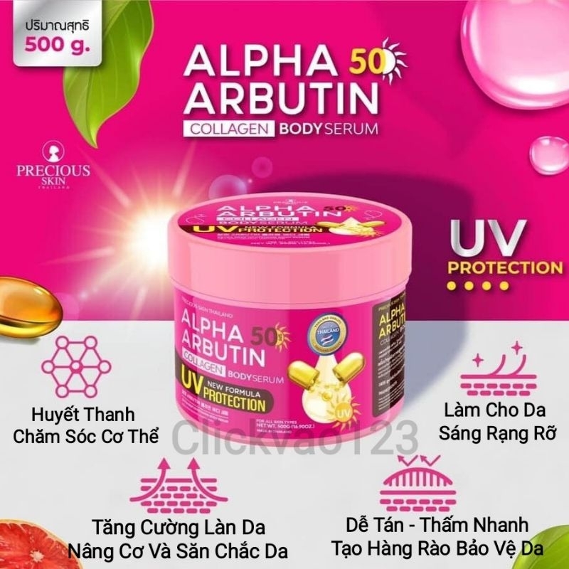 Alpha Arbutin SPF50+ Whitening Cream (Body) Shopee Malaysia