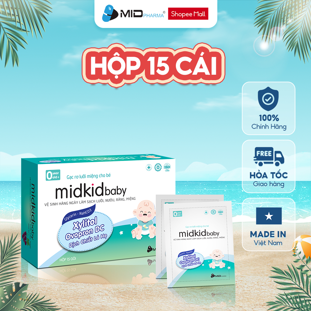 Midkidbaby Blade Gauze Meets 5Star iso Standards, Box Of 15 Wet Packs