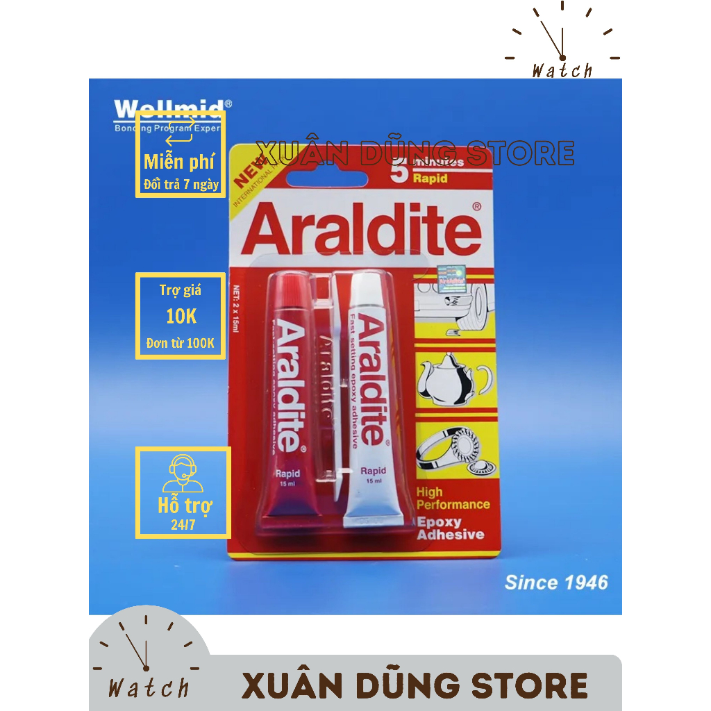 High Efficiency Araldite Adhesive Epoxy 5 Minutes Quick AB New